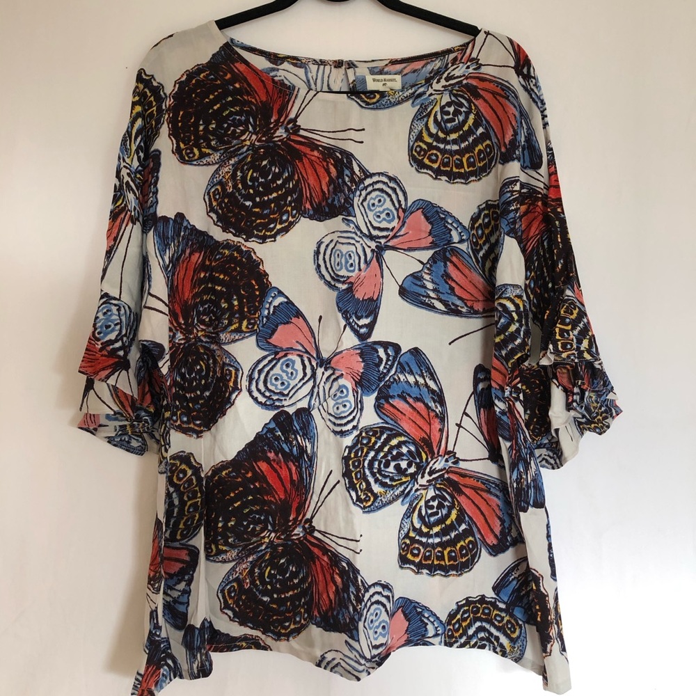 World Market Butterfly Tunic